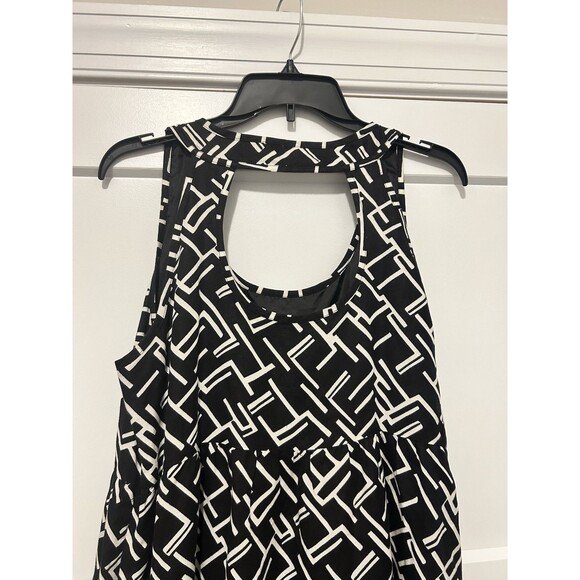 Lennie for Nina Leonard Empire Waist Linen Blend Dress Size 10 Sundress Midi - Picture 6 of 7